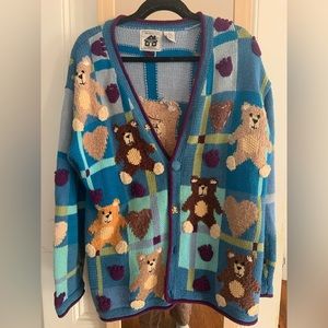 Storybook knits bear cardigan!